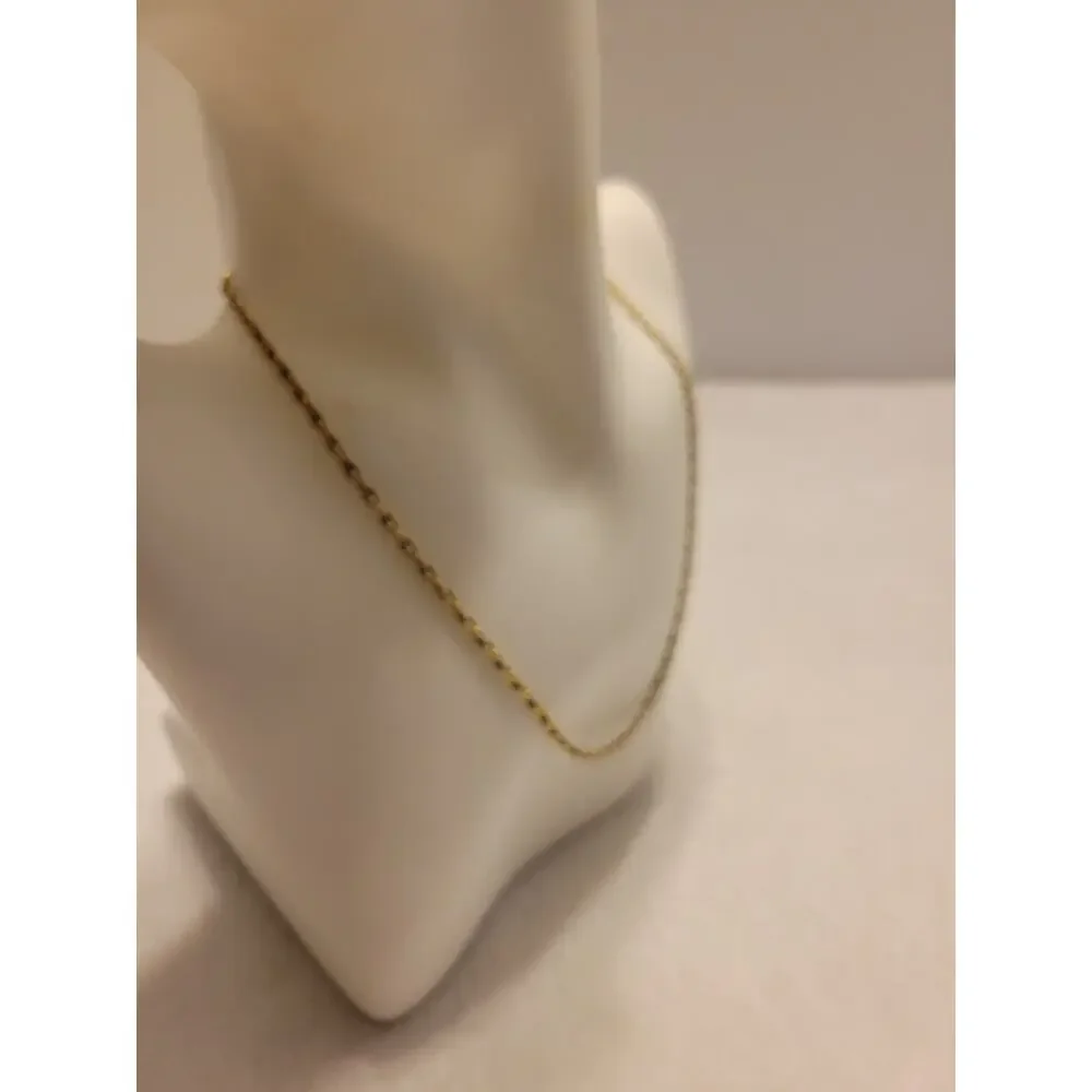 Necklace Gold Tone Boho Elegant Minimalist Classic Chain‎ Link Statement Jewelry